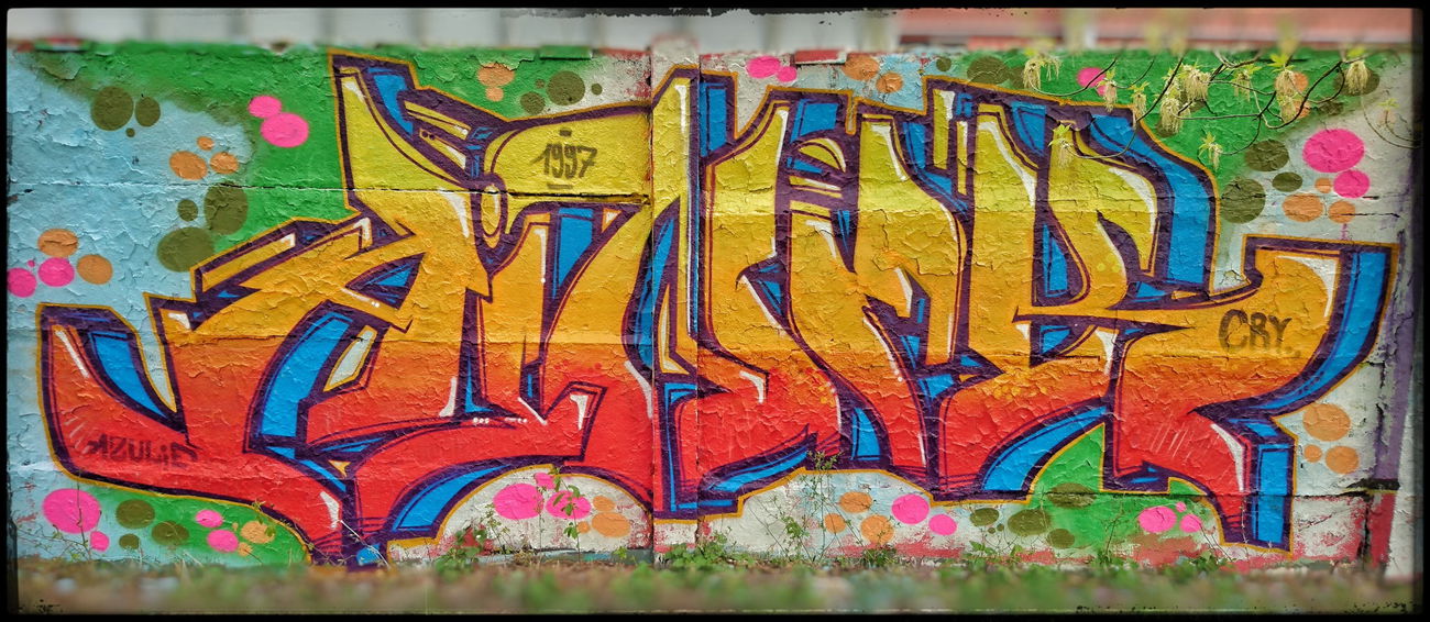 Graffiti Wall in Neubrandenburg  - Photo by BobBockwurst - Ainek (2017)