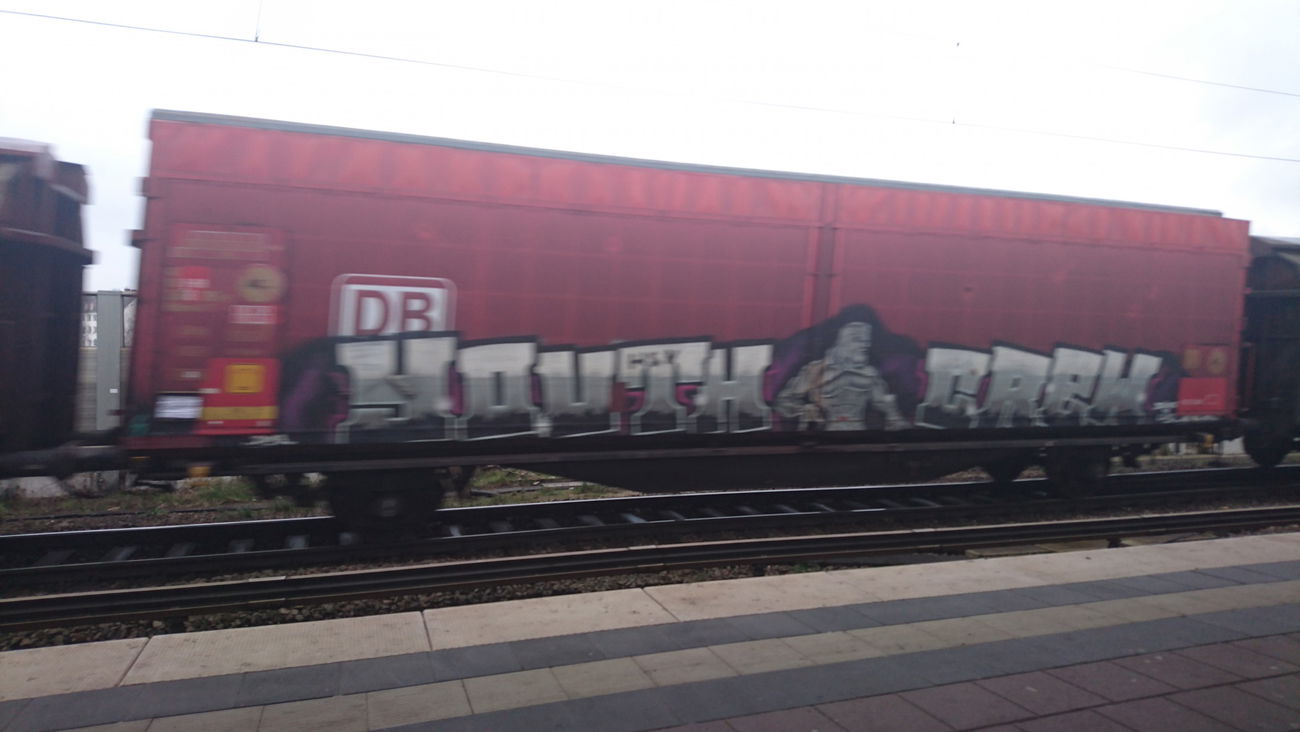 Graffiti Train in Hamburg  - Photo by BobBockwurst (2017)