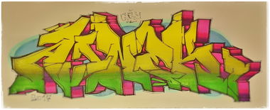 Graffiti Sketch in Hamburg  - Photo by BobBockwurst - Ainek (2017)