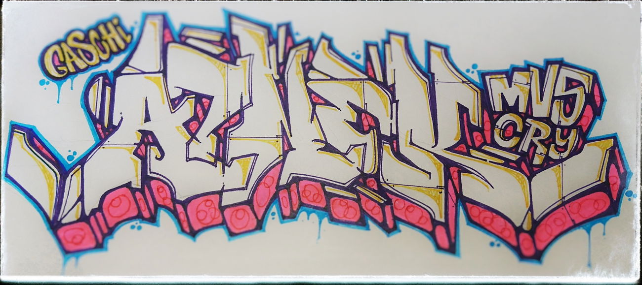 Graffiti Sketch in Hamburg  - Photo by BobBockwurst - Ainek, kenia (2017)