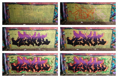 Graffiti Wall in Hamburg  - Photo by BobBockwurst - Ainek (2017)