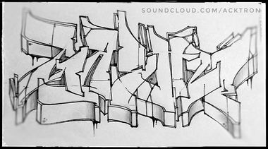 Graffiti Sketch in Hamburg - Photo by BobBockwurst - Gaschi (2017)