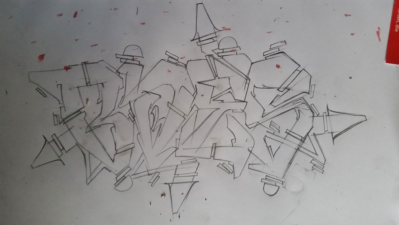 Graffiti Sketch - Photo by BoesER - simple, bvk, rdk (2015)