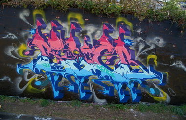 Graffiti Wall in Germany - Photo by Bone - Stero, Misör, Rto (2013)