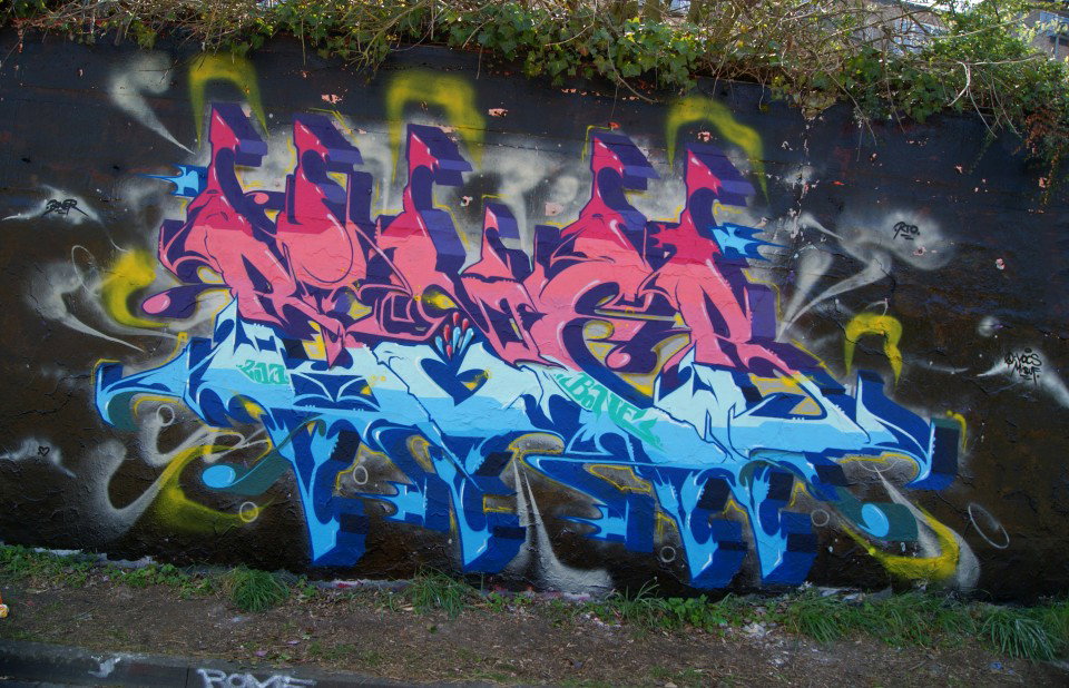 Graffiti Wall in Germany - Photo by Bone - Stero, Misör, Rto (2013)