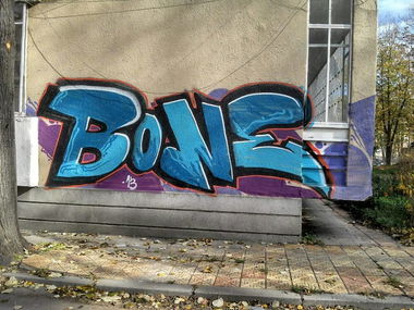 Graffiti Bombing in Dobrich - Photo by Bonez - Bone, Bulgaria, Bombing (2013)