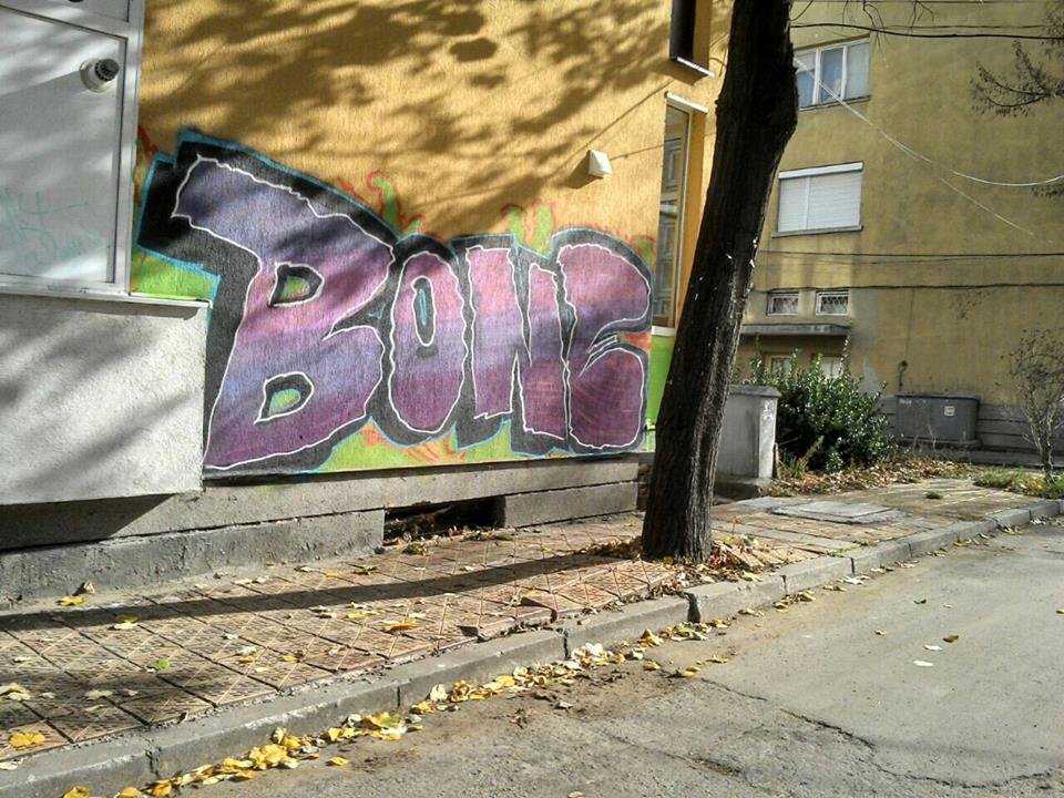 Graffiti Bombing in Dobrich - Photo by Bonez - Bone, Dobrich, Graffiti (2013)