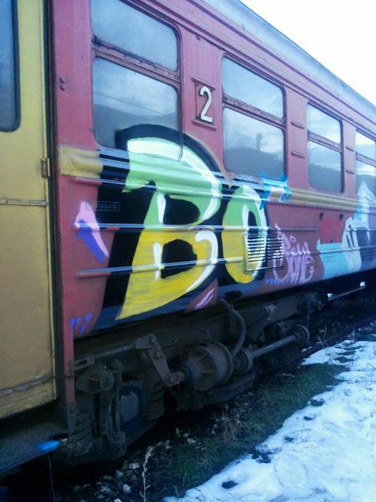 Graffiti Train - Photo by Bonez - bone, graffiti, bulgaria (2014)