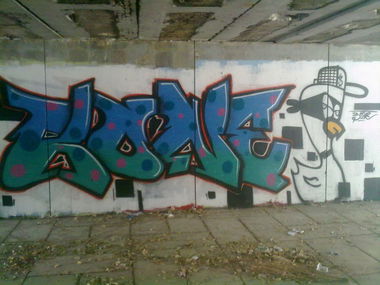 Graffiti Wall - Photo by Bonez - bone, duck, bones (2012)