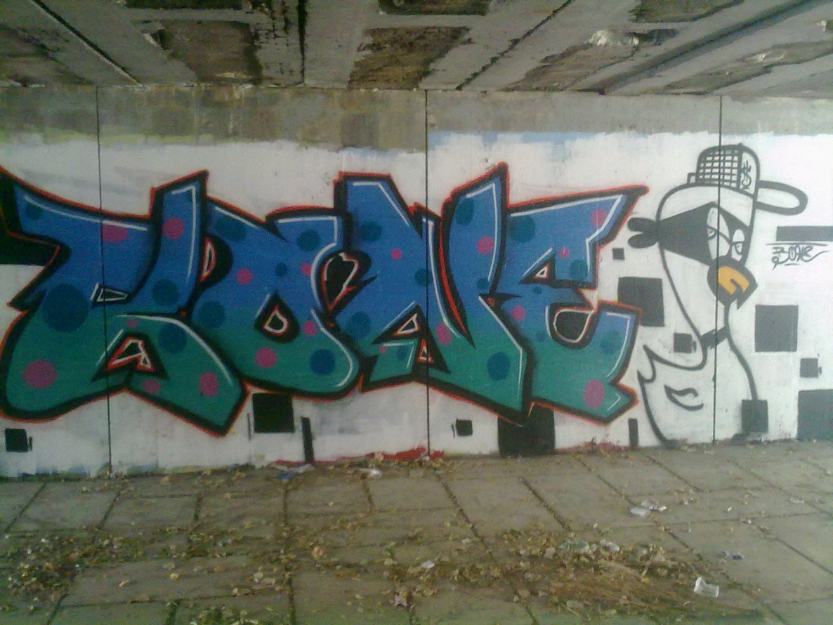 Graffiti Wall - Photo by Bonez - bone, duck, bones (2012)