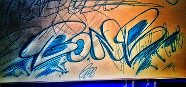 Graffiti Sketch - Photo by Bonez
