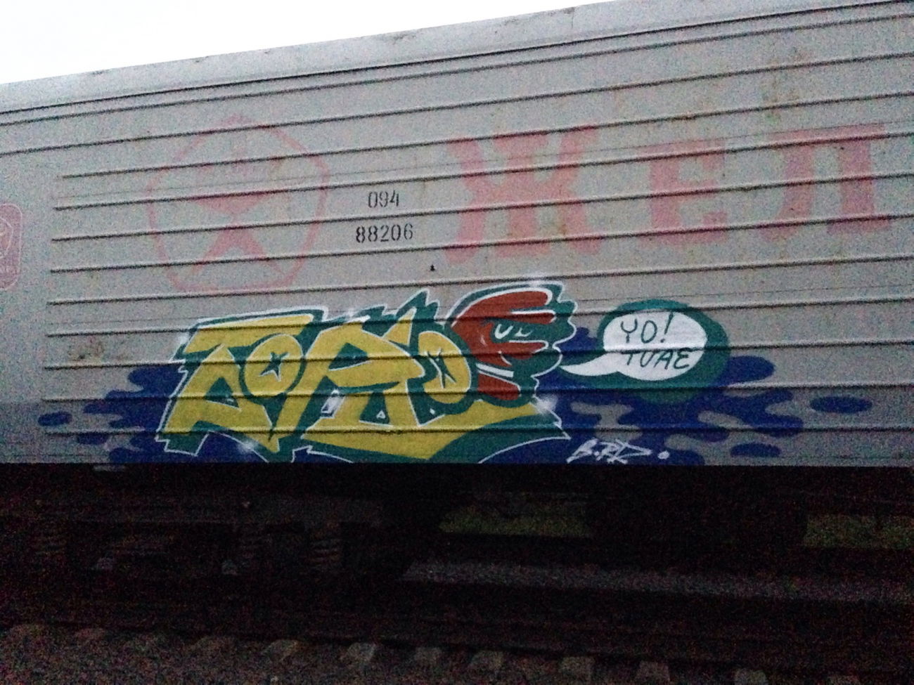 Graffiti Train - Photo by Bordo - Bordo, Russia, Moscow (2015)