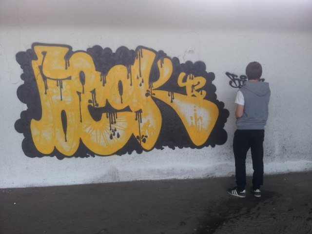 Graffiti Bombing in Moscow - Photo by BosakFool - Bosak, ?????, Moscow (2014)