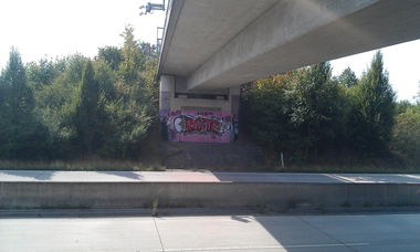 Graffiti Wall in Dusseldorf - Photo by Bote - Bote, one, düsseldorf (2013)