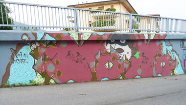 Graffiti Wall in Brescia - Photo by Boxeboxe - italian, spiderman (2013)