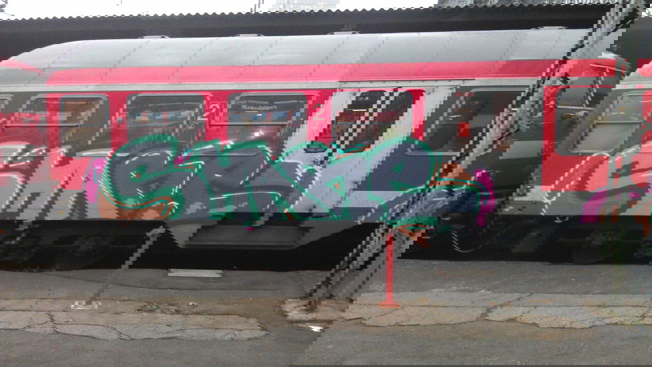 Graffiti Train - Photo by Brain - Share, Frankfurt, Germany (2013)