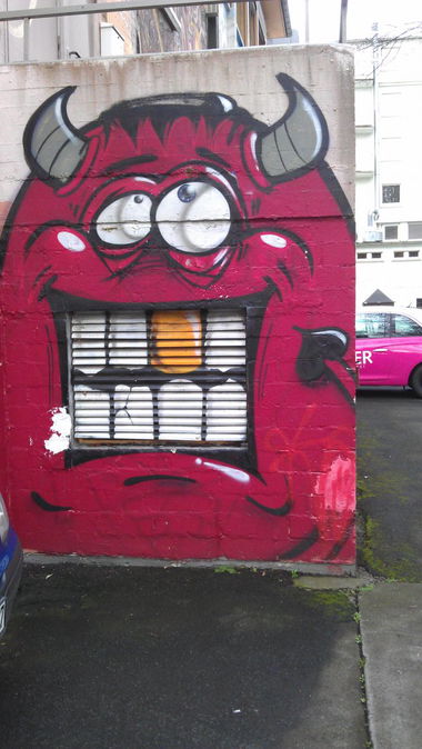 Graffiti Wall - Photo by Brain - Red, Devil, Wetzlar