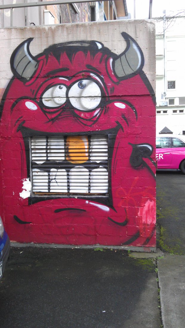 Graffiti Wall - Photo by Brain - Red, Devil, Wetzlar