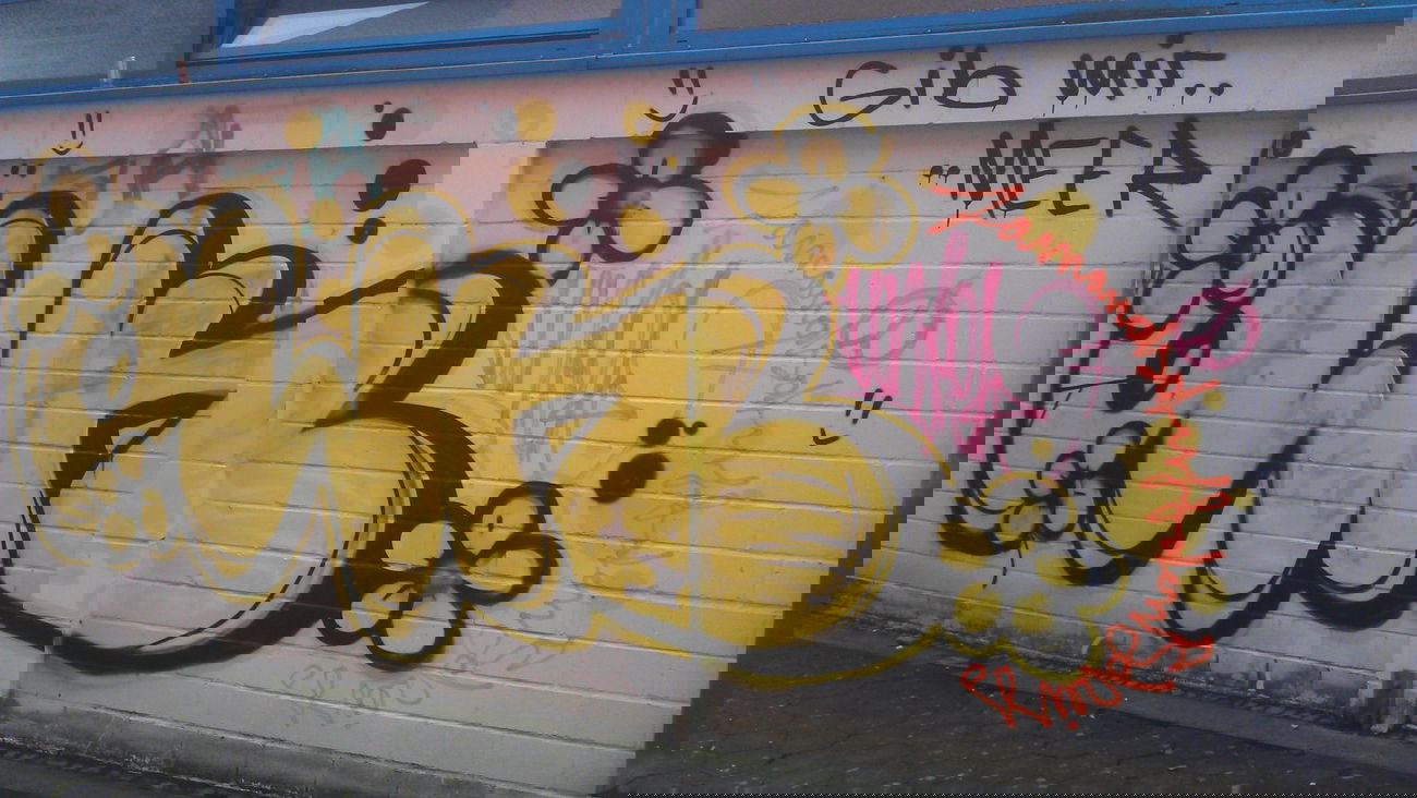 Graffiti Bombing - Photo by Brain - OWN, gib, mir