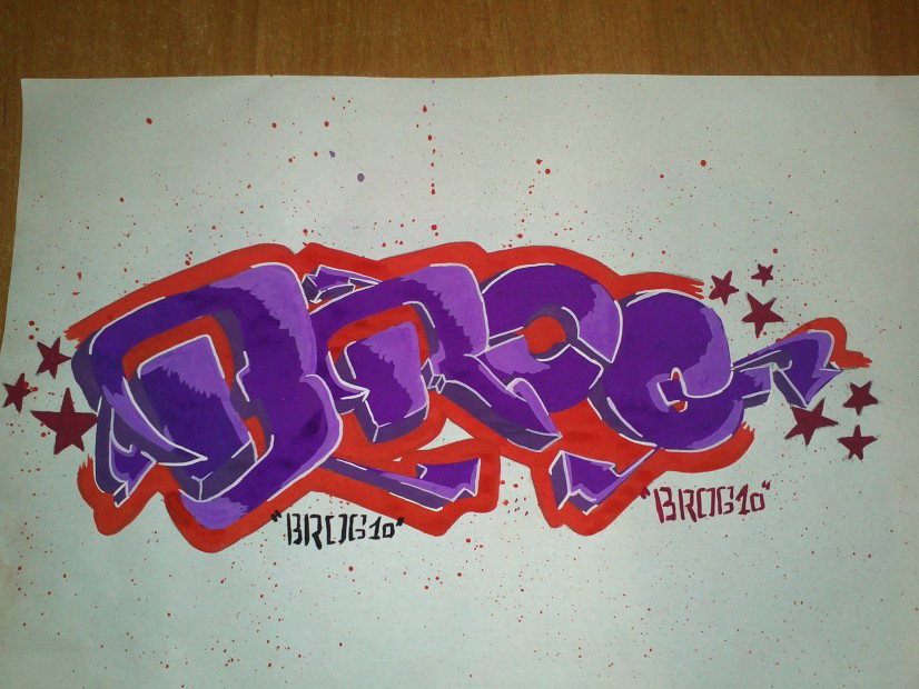 Graffiti Sketch in Melitopol - Photo by Brog10