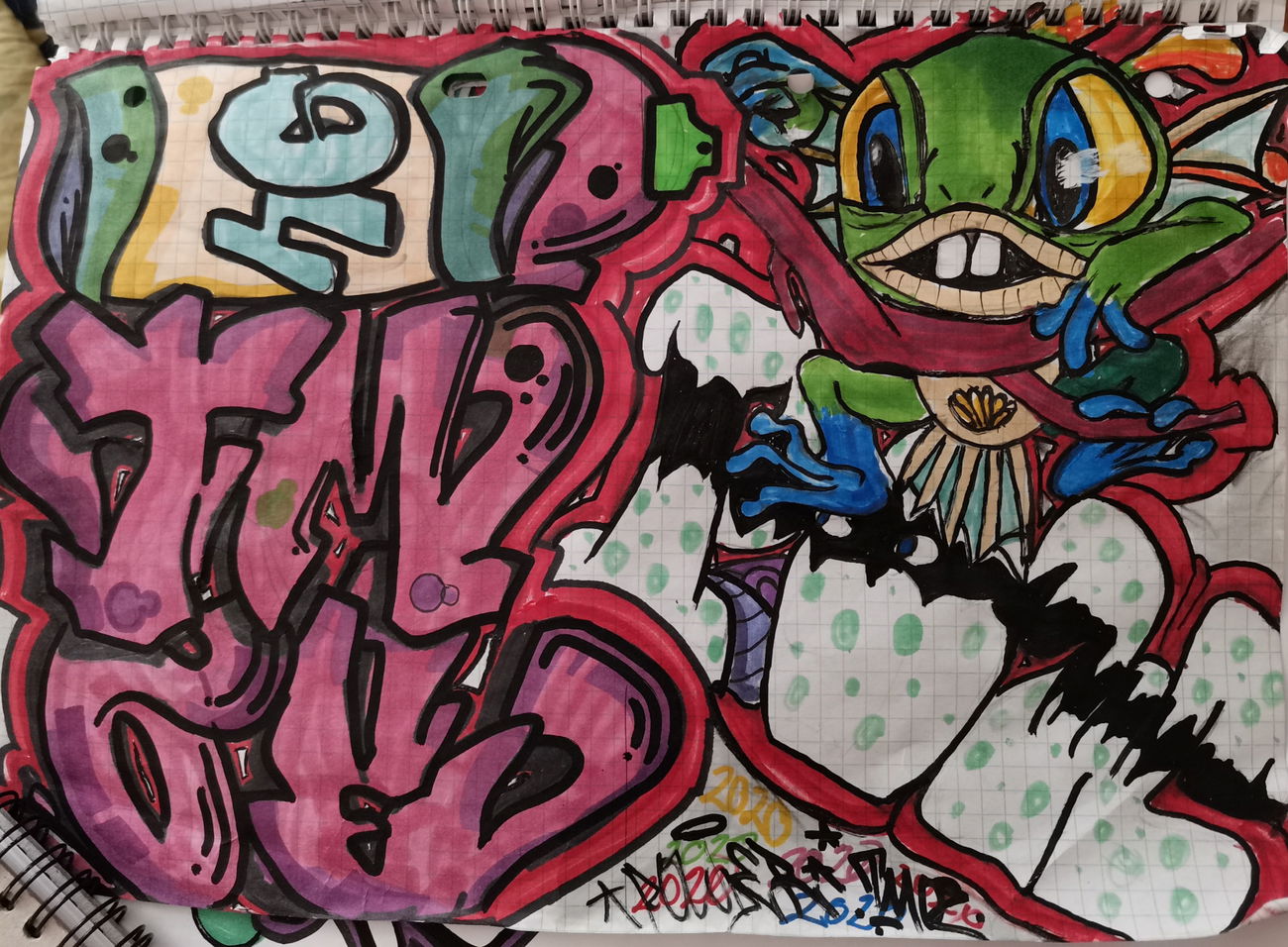 Graffiti Sketch - Photo by BugZBuNNy - Cocaine (2020)