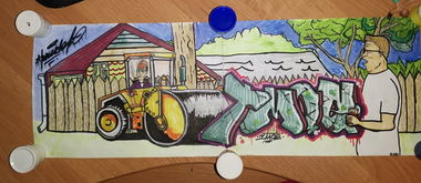 Graffiti Sketch - Photo by BugZBuNNy - KingOfTheHill., Production (2020)