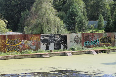 Graffiti Wall - Photo by BugZBuNNy - DeathNote, Ryuk (2014)