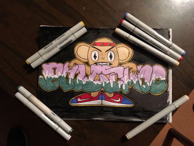 Graffiti Sketch in КНР - Photo by BugZBuNNy - yo, Sucker (2019)