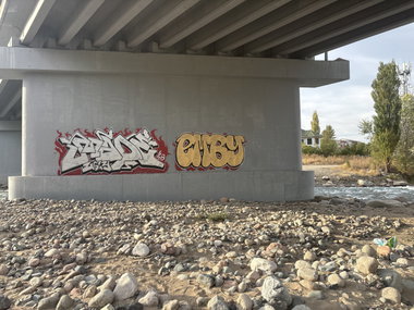 Graffiti Bombing in Talgar - Photo by BugZBuNNy (2026)