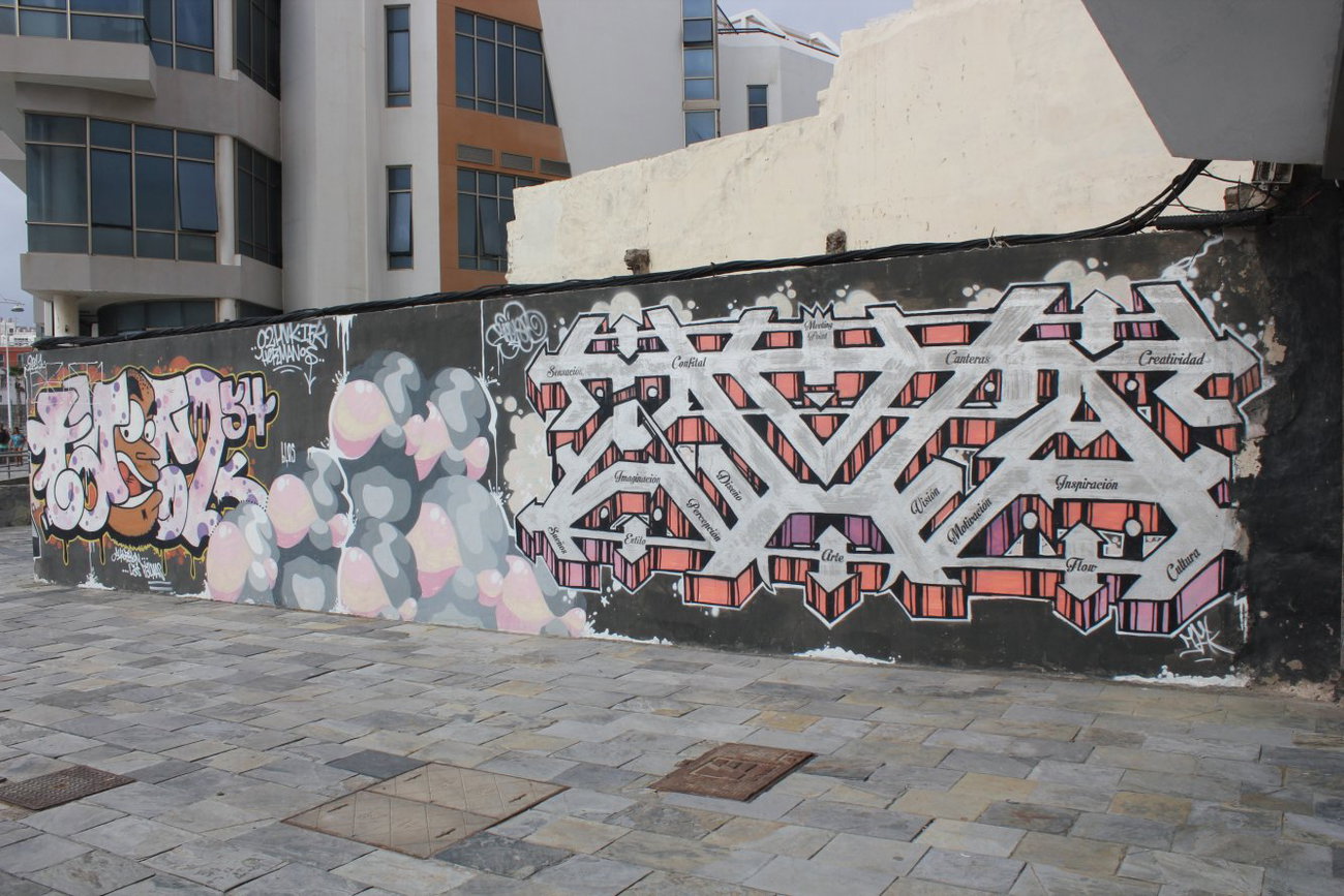 Graffiti Wall - Photo by Bumsbert - Gran, Canaria, Las