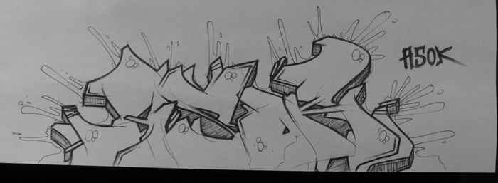 Graffiti Sketch - Photo by Bumsbert