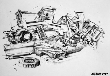 Graffiti Sketch - Photo by Bunt (2012)