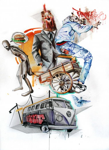 Graffiti Sketch - Photo by Bunt (2012)