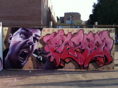 Graffiti Wall in Voronezh  - Photo by Bunt - ????+cayno(, ??, ??? (2012)