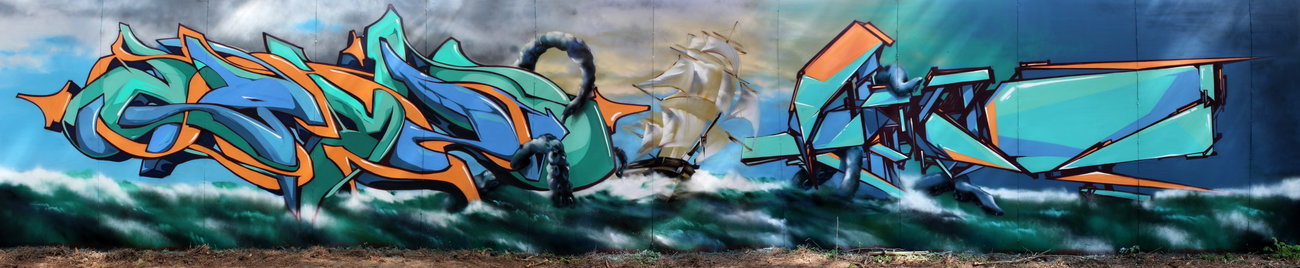 Graffiti Wall - Photo by Bunt - cayno, 64, ?? (2013)