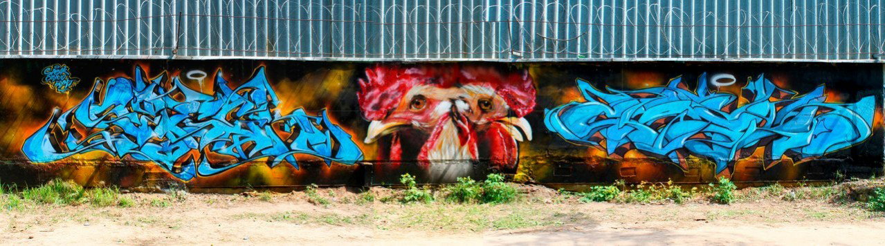 Graffiti Wall - Photo by Bunt - speak, ????, cayno (2013)
