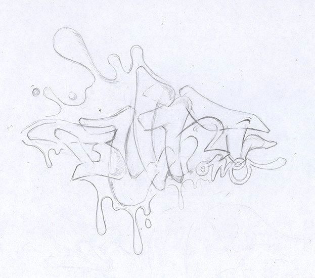 Graffiti Sketch - Photo by BuntOne (2014)