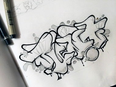 Graffiti Sketch - Photo by BuntOne (2016)