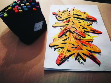 Graffiti Sketch - Photo by Burnsone