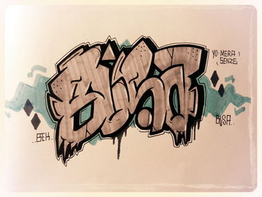 Graffiti Sketch - Photo by Busa - Busa, Skizze, Senze