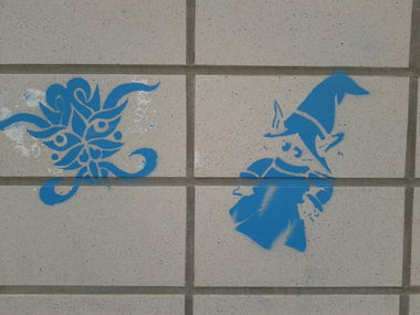 Graffiti Street Art in Schönkirchen - Photo by CALUE - Stencil, Kiel, Schönkirchen (2012)