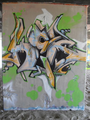 Graffiti Wall in Laboe - Photo by CALUE - hck (2012)