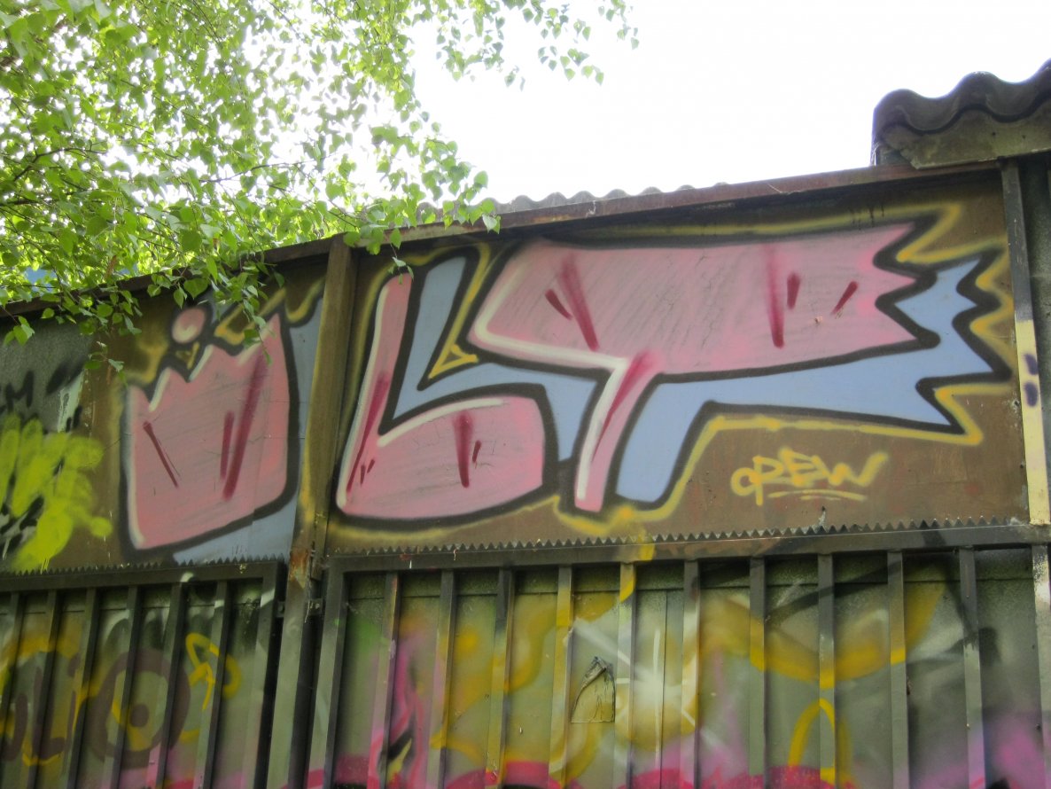Graffiti Wall in Kiel - Photo by CALUE - ILT, crew (2012)