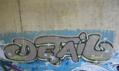 Graffiti Bombing in Kiel - Photo by CALUE - Detail (2001)