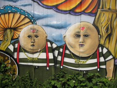 Graffiti Wall in Kiel - Photo by CALUE - Akira, Rätro (2012)