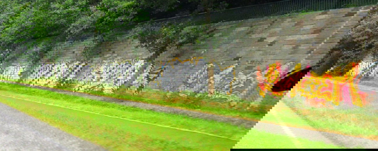 Graffiti Bombing in Eckernförde - Photo by CALUE - zaubr, oxid, diboe