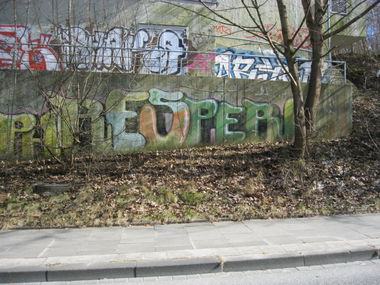Graffiti Wall in Kiel - Photo by CALUE - PARES, Sper, GMS