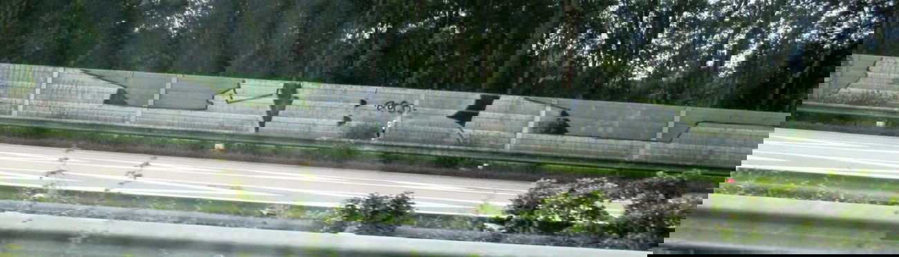 Graffiti Bombing in Mielkendorf - Photo by CALUE - jbl (2000)