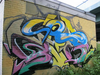 Graffiti Wall in Kiel - Photo by CALUE - cos, qvd (2010)