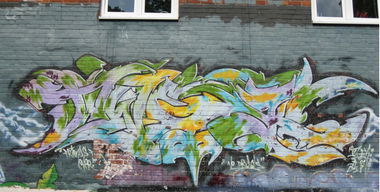 Graffiti Wall in Kiel - Photo by CALUE - Meth, twek